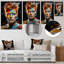 Peinture fusion David Bowie Portrait II - Pop Art, art mural en métal-1780773637