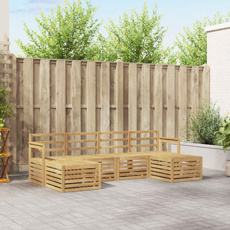 249cm Wide Patio Sectional Set
