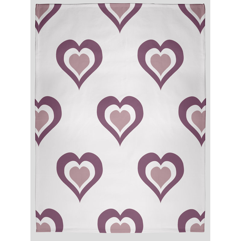  Couverture polaire Burnin Love, L 30 po x L 40 po, Mauve pâle