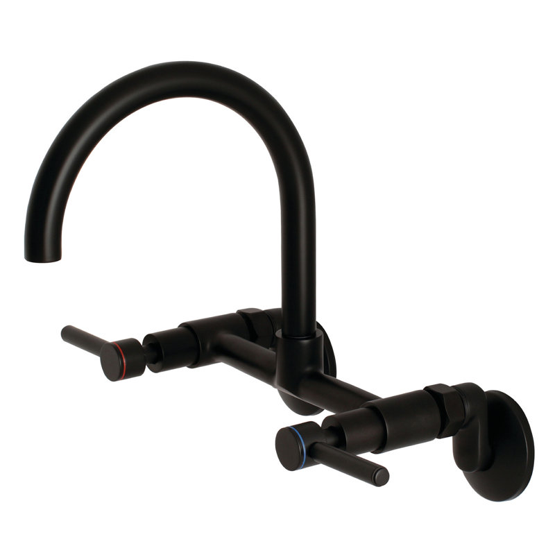 Robinet de pont Concord, Noir mat