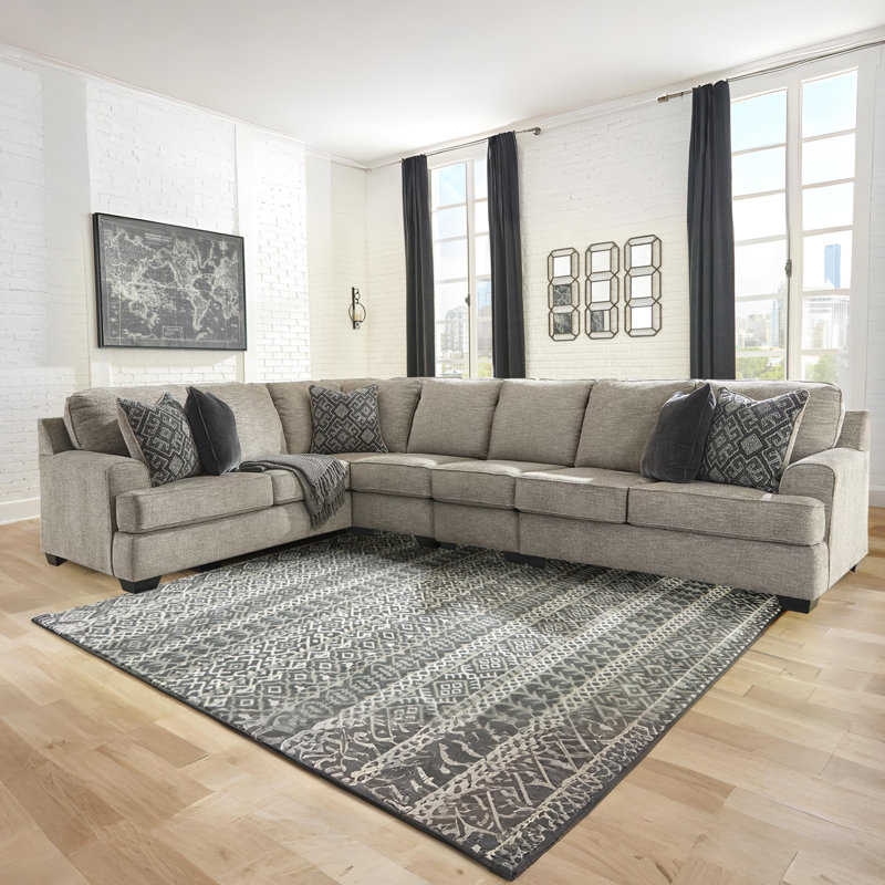 Canapé modulaire 4 pièces Akef, Orienté à gauche (vu de face)