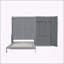 Grand lit escamotable mural avec placard-294381795