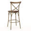Zain Upholstered Stool with Metal Frame-930515276-881427316
