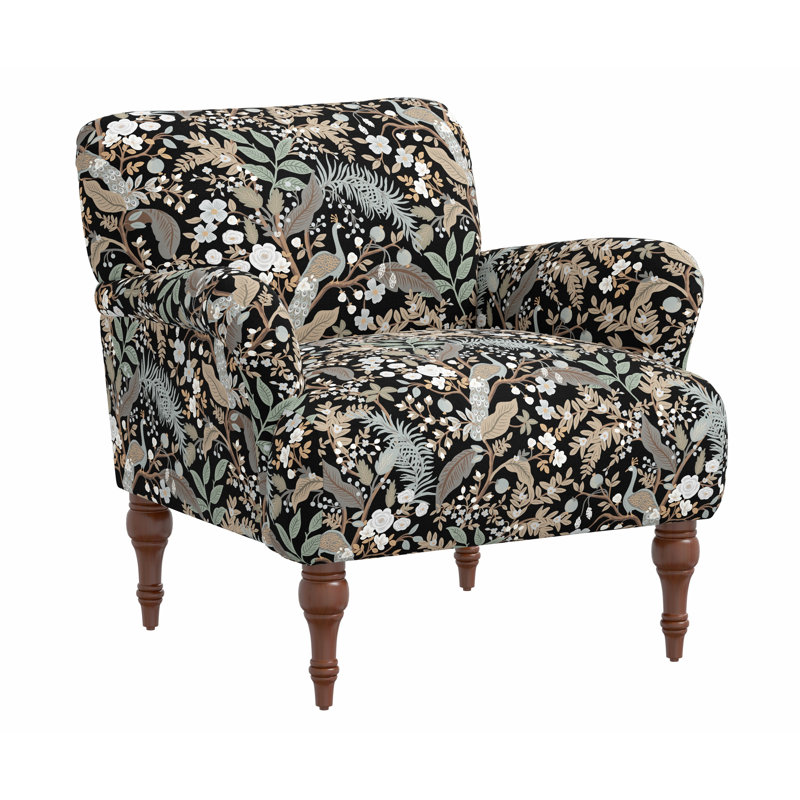 Fauteuil Bristol, Lin noir RPC Peacock, Natural