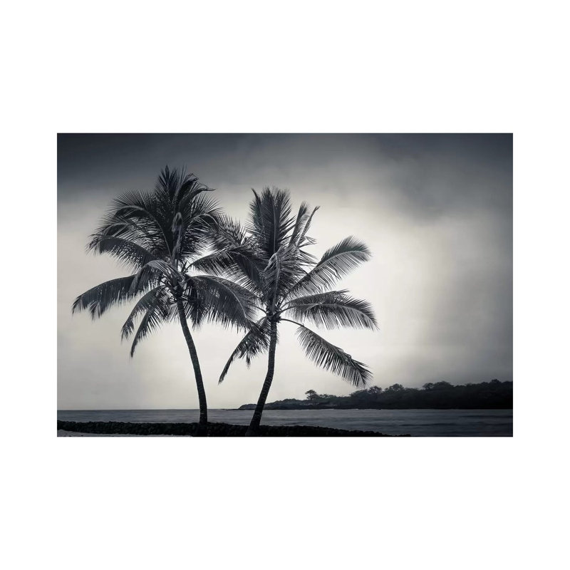 Deux palmiers par Don Schwartz - Giclée sur toile tendue avec châssis, H 8 po x l 12 po x P 0,75 po
