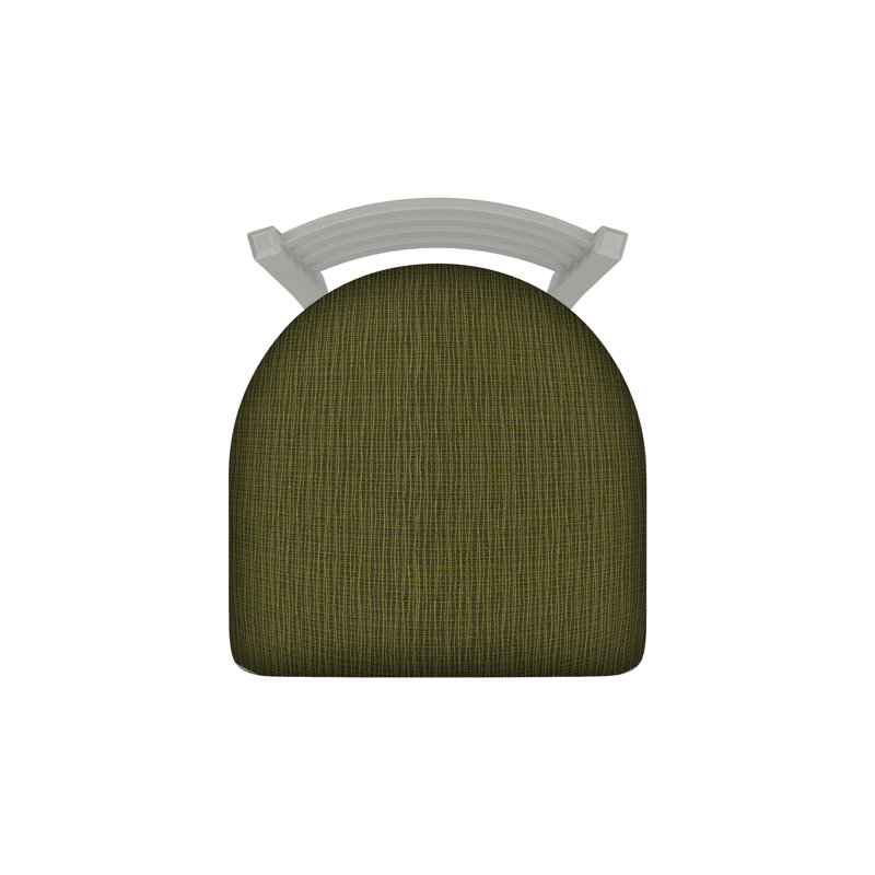 400 Jackie Chair, Anodized Nickel, Fabric-Graph Parrot