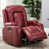 Similicuir rouge foncé est en rupture de stock