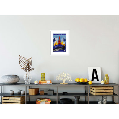 Besuchet - USSR Travel Poster by Max Litwak and Robert Fedor -Framed Giclee Print