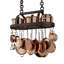 Metal Oval Hanging Pot Rack