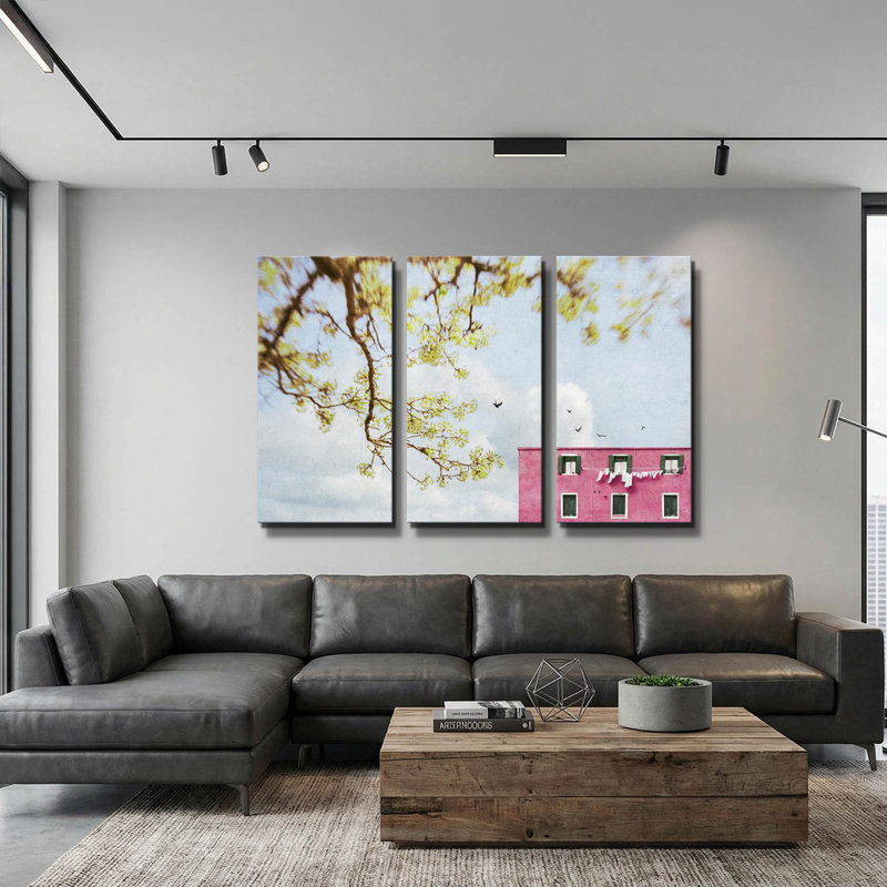 « Printemps en Italie » par Brooke T. Ryan, triptyque mural, 152 x 102 cm, 60 po x 40 po