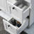 Revy 36" Modern White Free-standing single bathroom vanity set