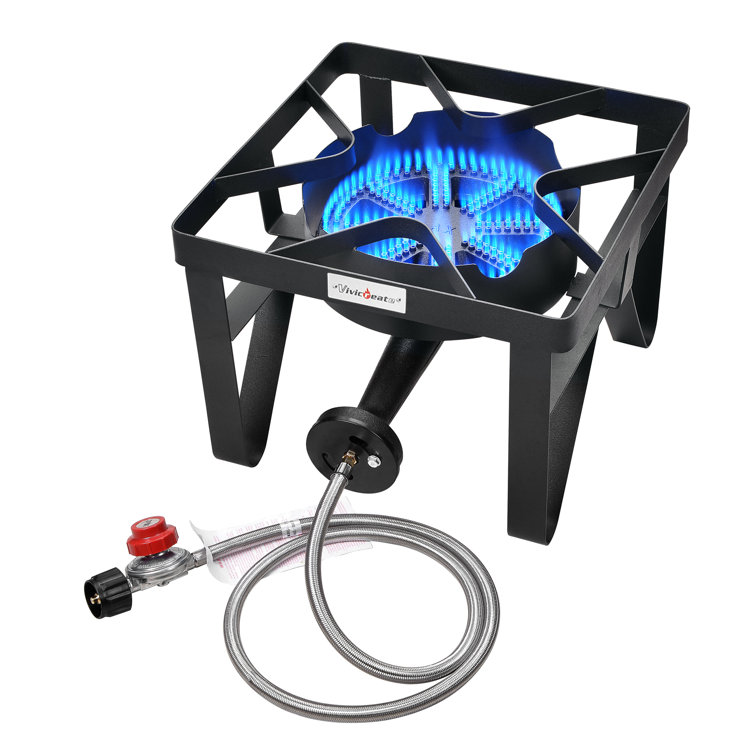 Camping Gas Burner, Mini Cast Iron Gas Stove, Gas Cooker Stove
