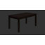 Table de salle à manger Altheta, rectangulaire, 60 po, cuisine, salle à manger, placage, pieds en bois, brun, transitionnel