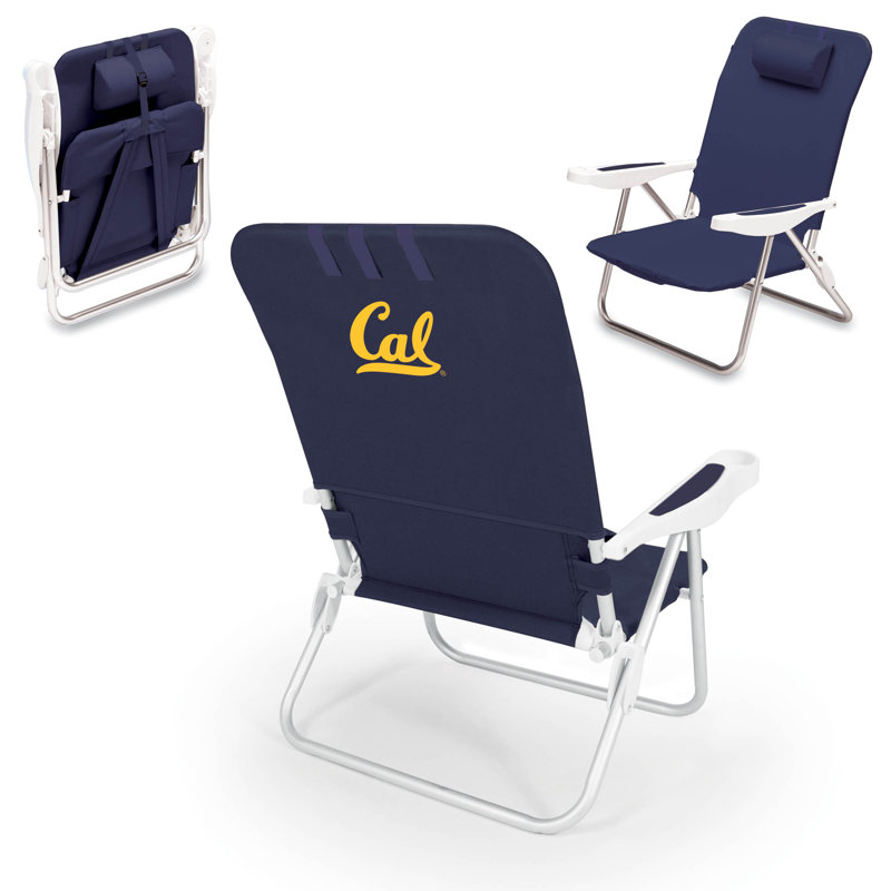 Chaise de plage inclinable monaco NCAA, Bleu, Californie