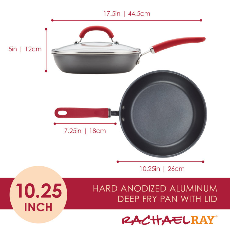 Rachael Ray 12.5-Inch Hard Anodized Non-Stick Frying Pan/Fry Pan