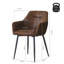 Flagstaff Upholstered Faux Suede  Dinging chair with Arms-299333544