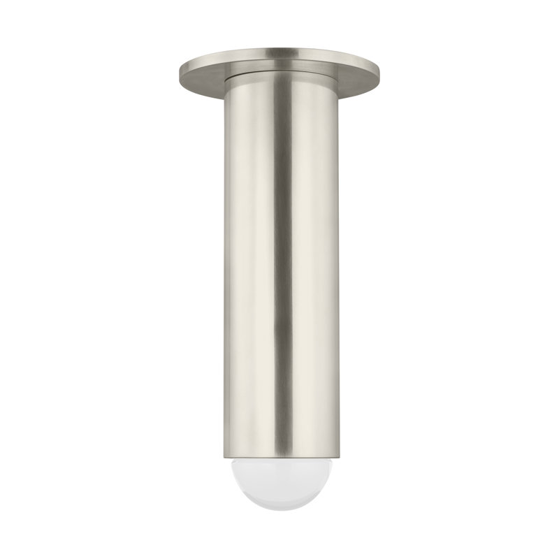 Ebell 1 - Light LED Flush Mount, Antique Nickel