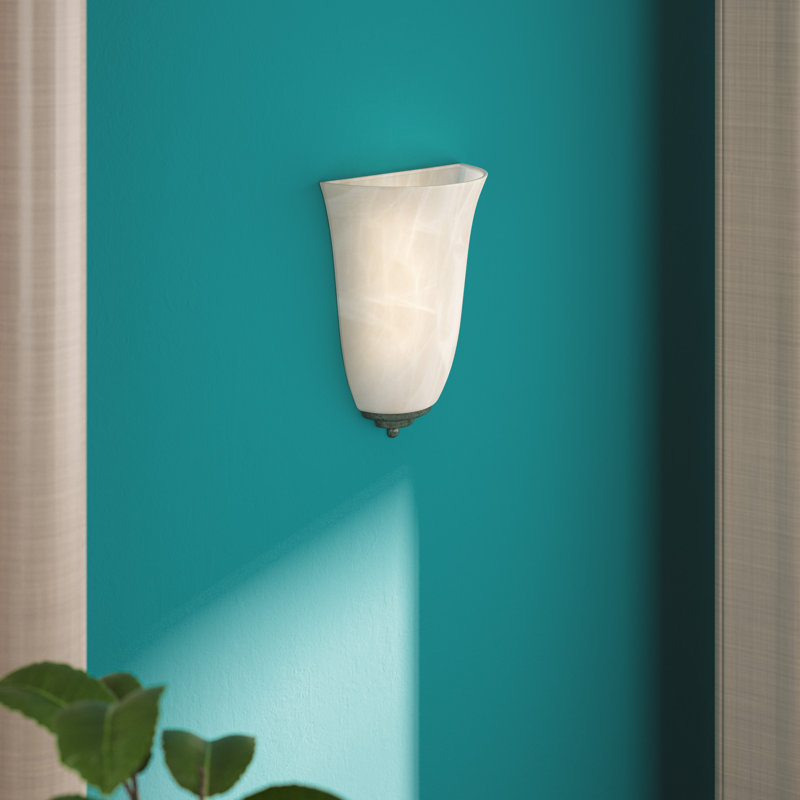 Applique murale encastrée à 1 lumière à intensité variable Allisia, Bronze huilé, H 10,5 po x l 8 po x P 4 po