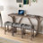 Bar Table Set With Power Outlet, Bar Table And Chairs Set, 4 Piece Dining Table Set, Industrial Breakfast Table Set, For Living Room, Dining Room, Game Room-805020335-749023042