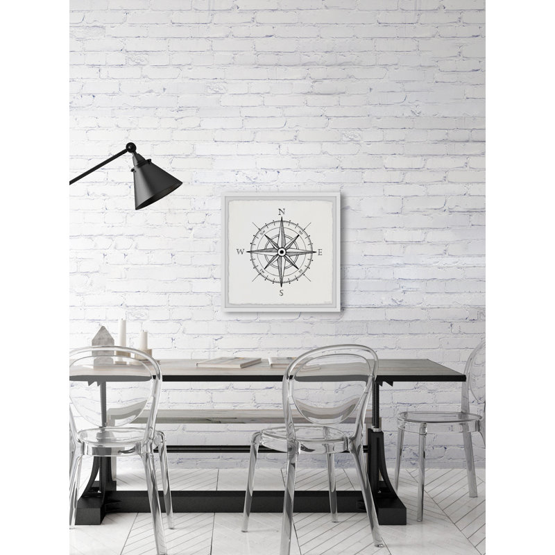 Navigation Compass - Single Picture Frame Print, 81cm H x 81cm W x 3.81cm D