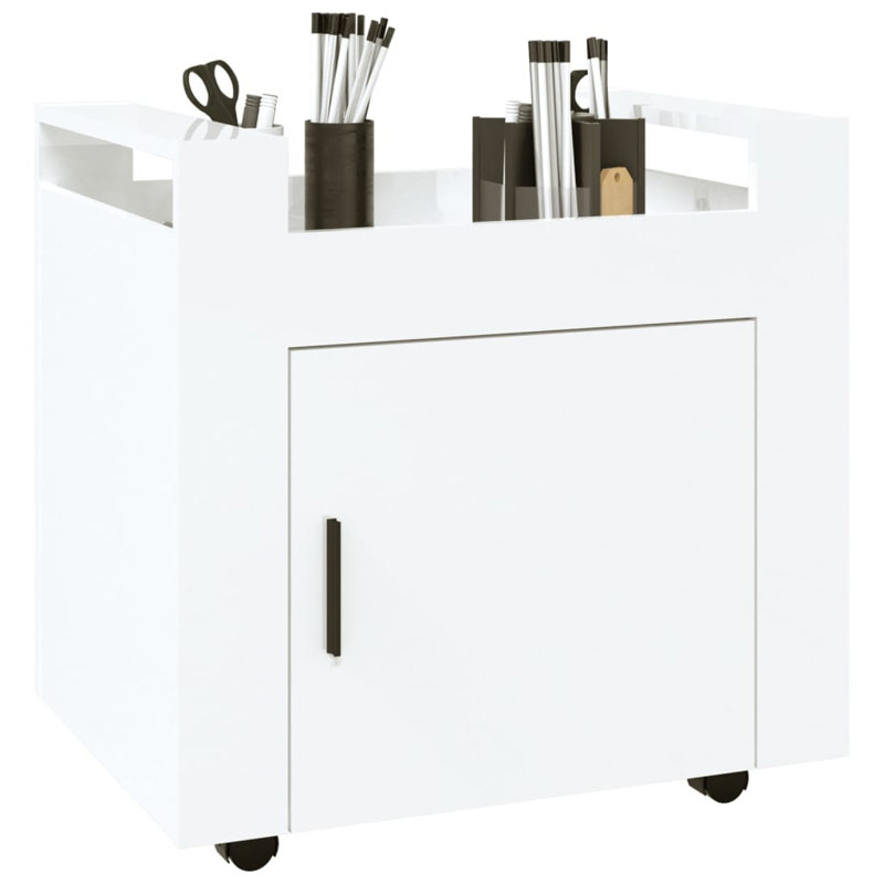 Macknair Secretary Desk, High Gloss White