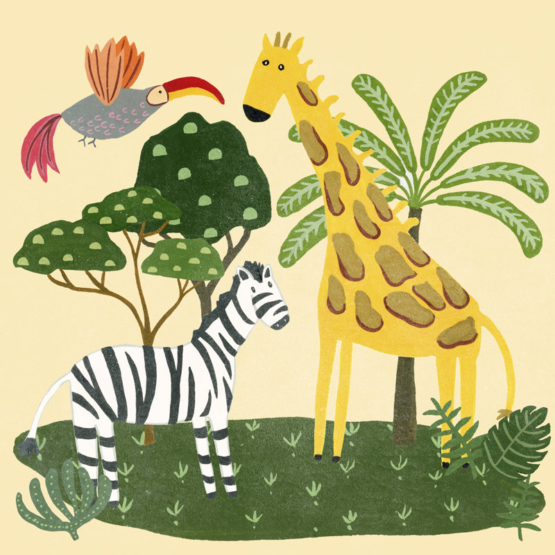 Lil Wild Ones II - Wrapped Canvas Print, 51cm H x 51cm W