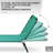 Foldable Outdoor Chaise Lounge Chair, 5-Level Reclining Camping Tanning Chair with Strong Oxford Fabric for Beach, Yard, Patio, Pool, Green-7413059