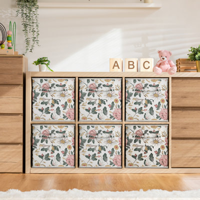 Ensemble de 6 bacs de rangement pliables Sorbus
