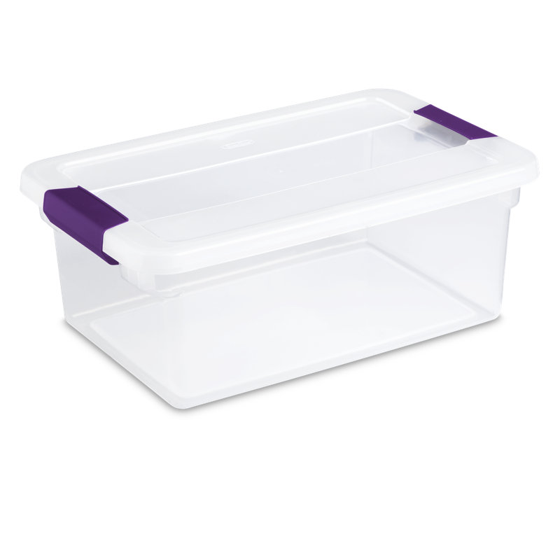Sterilite Clear View Storage Container Tote w/ Latching Lid