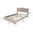 Upholstered Linen Standard Bed with Drawers-998832102