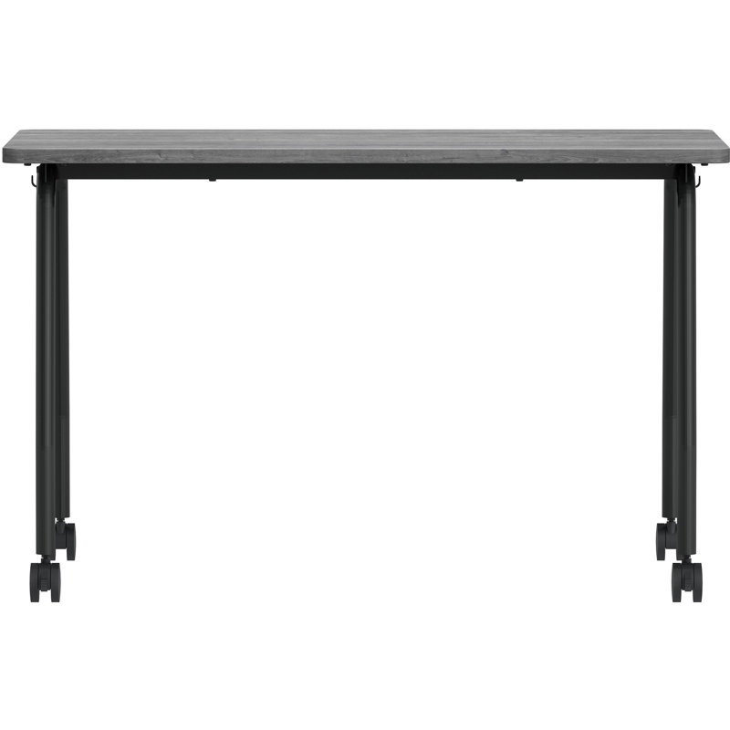 Table de formation avec roulettes, H 47,25 po x l 23,63 po x P 23,63 po, Gris anthracite patiné