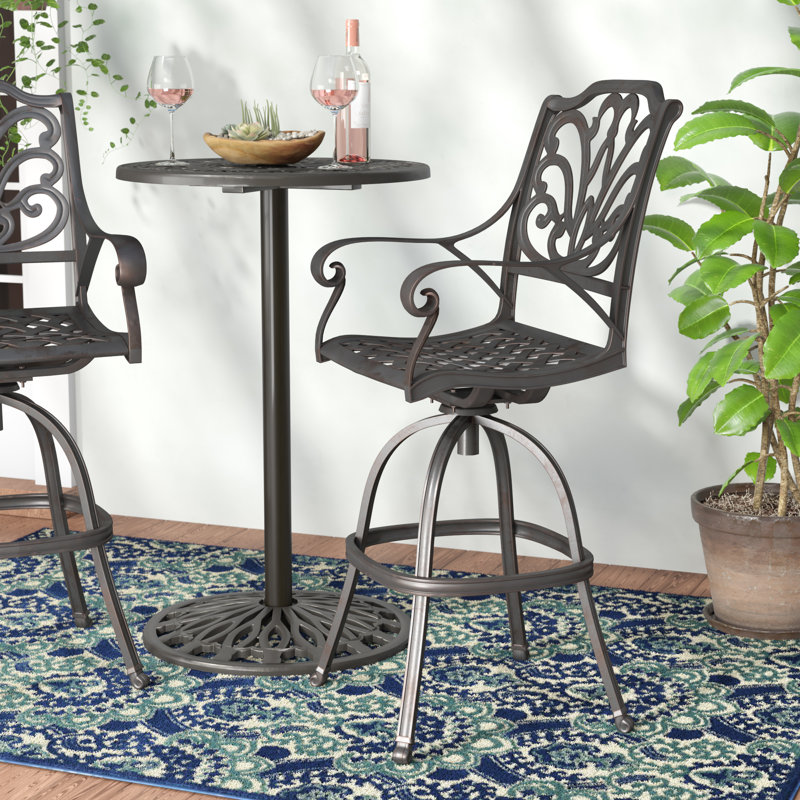Racette Metal Outdoor Stool