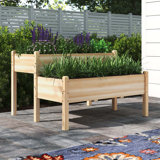 Aadhira 2-tier Fir Wood Elevated Planting Box