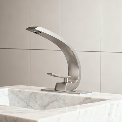 Solid Brass Single Hole Single Handle Bathroom Sink Faucet