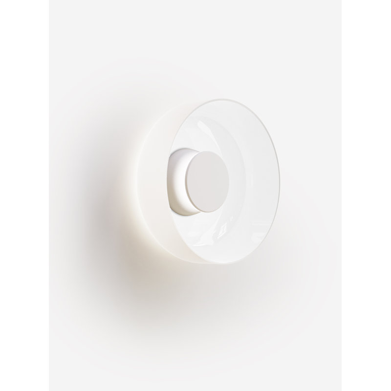 Totem Sconce Glass, White