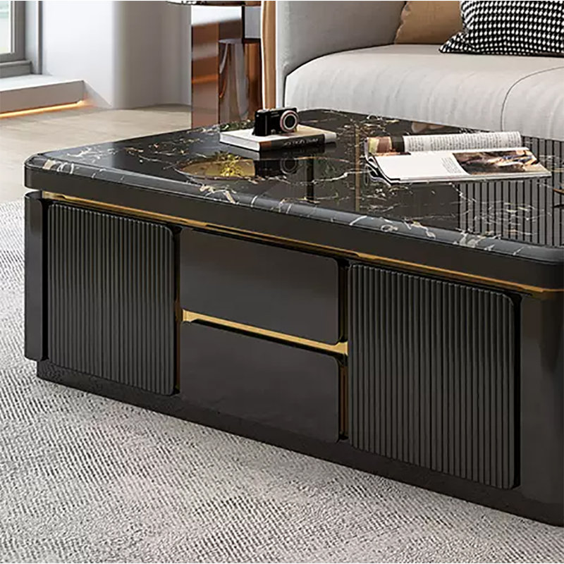 Coffee Table, Black, 18.11" H x 47.24" L x 23.62" W