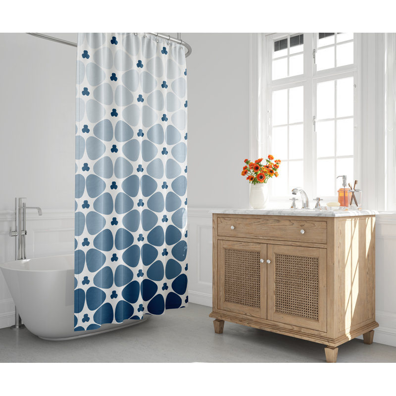 Rideau de douche, Bleu