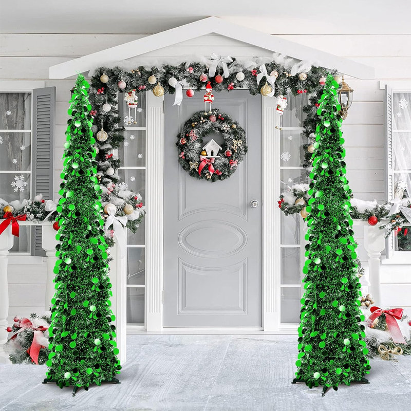 Décoration de sapin de Noël 5 pi Pop Up, Vert