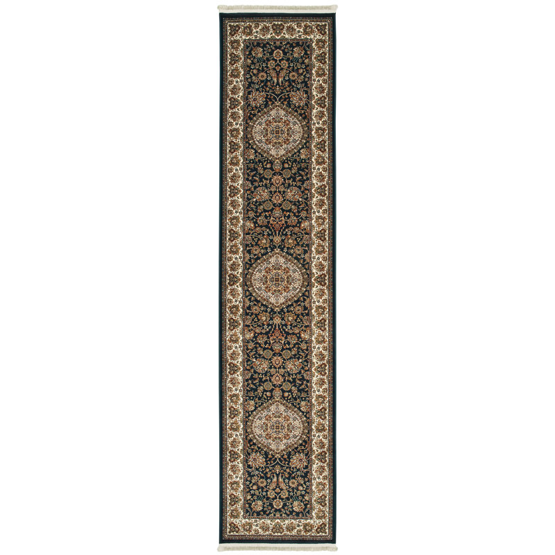 Knepp Oriental Indoor Rug, Runner 2'3" x 10'