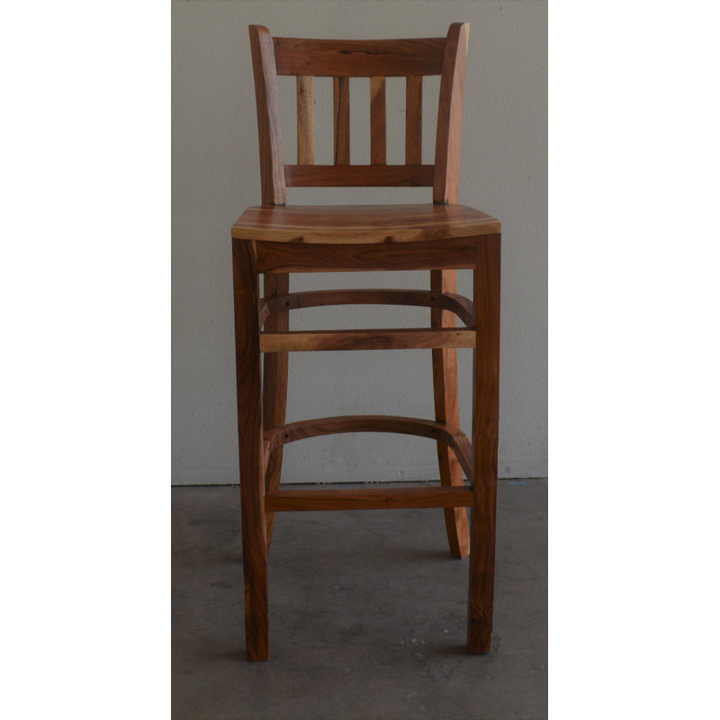 Tabouret de bar en bois massif 30 po Jurian