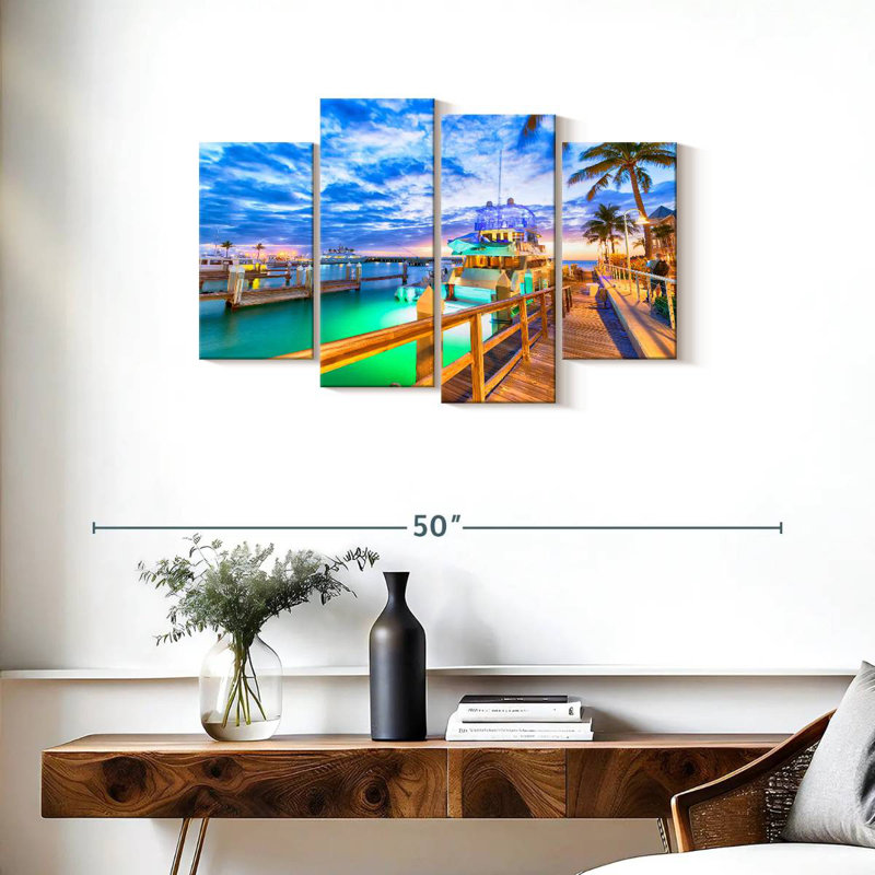 Mehar Key West Bridge Sunset, 22"H x 36"W