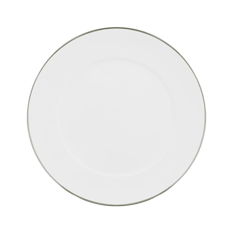 Assiette de présentation à rebord, Platinum