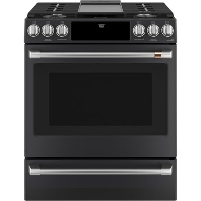 Café 30" 5.6 cu. ft. Slide-in Gas Range with Griddle