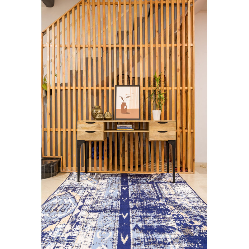 Abstract Indoor Rug, Rectangle 2' x 4'