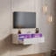 Floating TV Stand with 2 Storage Drawers, Wall-Mount up to 85"-716372499-719076274