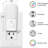 White Plug-In Night Light With Motion Sensor, 5000K Daylight, Non-Dimmable