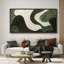Reproduction d'art sur toile surdimensionnée à motif abstrait texturé abstrait vert Minimalst-106766881-111696479