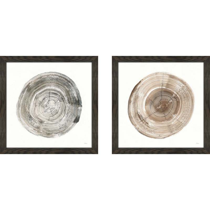 « counting the years ii », ensemble de 2 reproductions de peintures à l’aquarelle encadrées, H 16,5 po x l 33 po