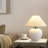 15.75in 1 - Light Porcelain Birdsboro With Fabric Lamp Shade