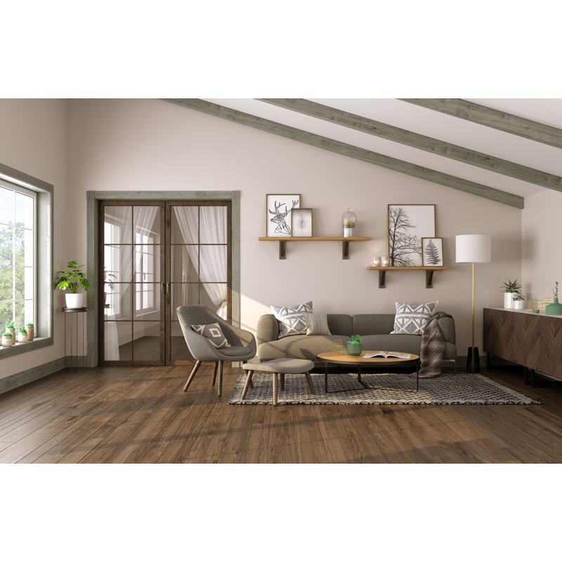 8-Foot Gray Stainable Wood Faux Ceiling Beam